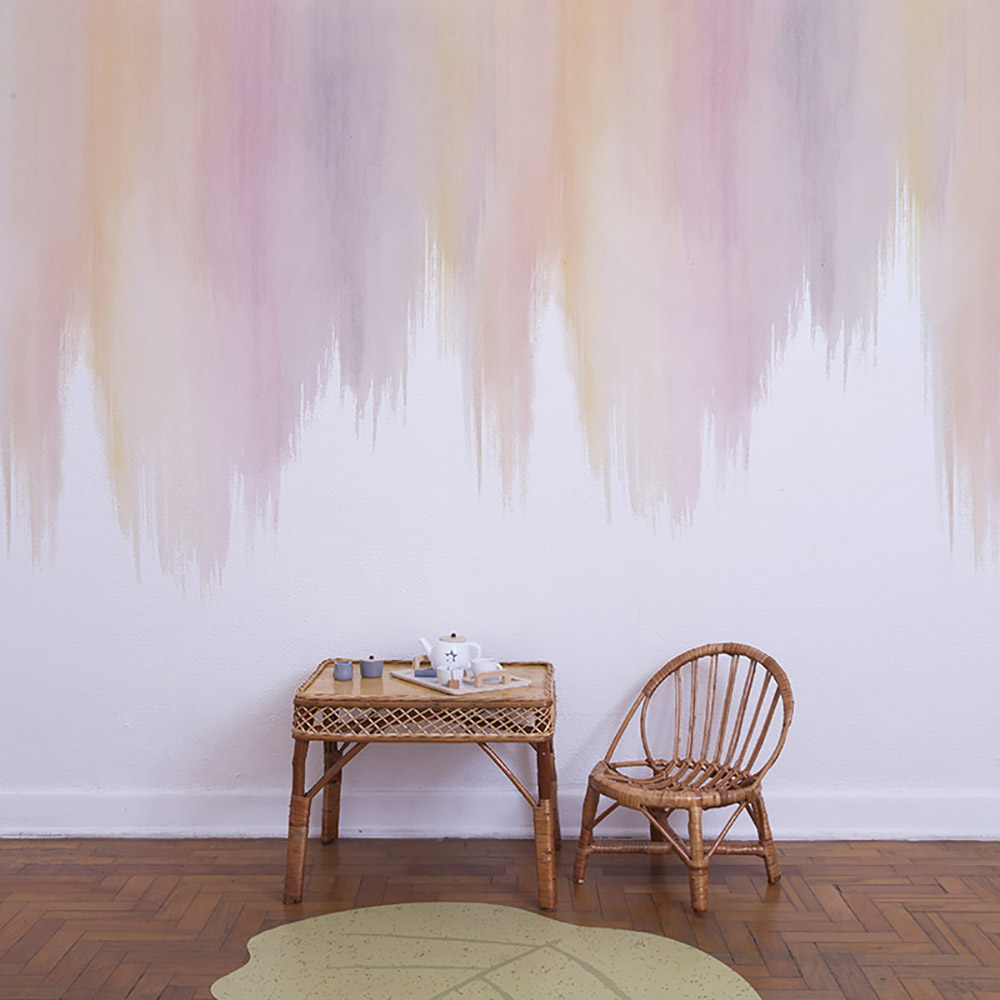 Painel Escorrido Pastel - Imagem de Ambiente