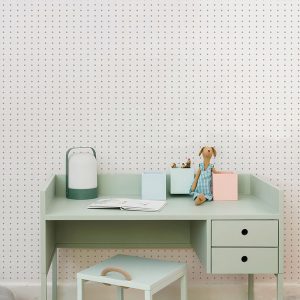 Papel Mini Losangos Cinza - Imagem de Ambiente