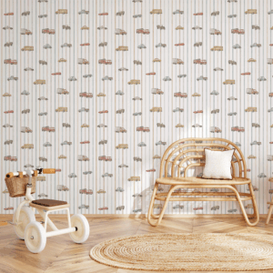 Papel Carros Color - Imagem de Ambiente