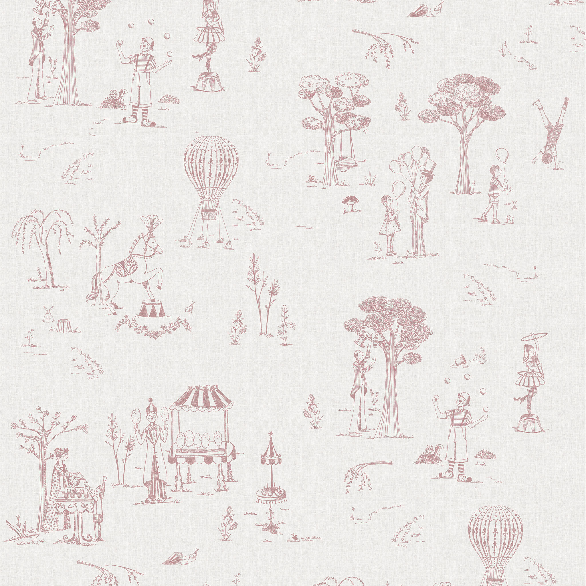 Papel Circo Toile de Jouy Rosa