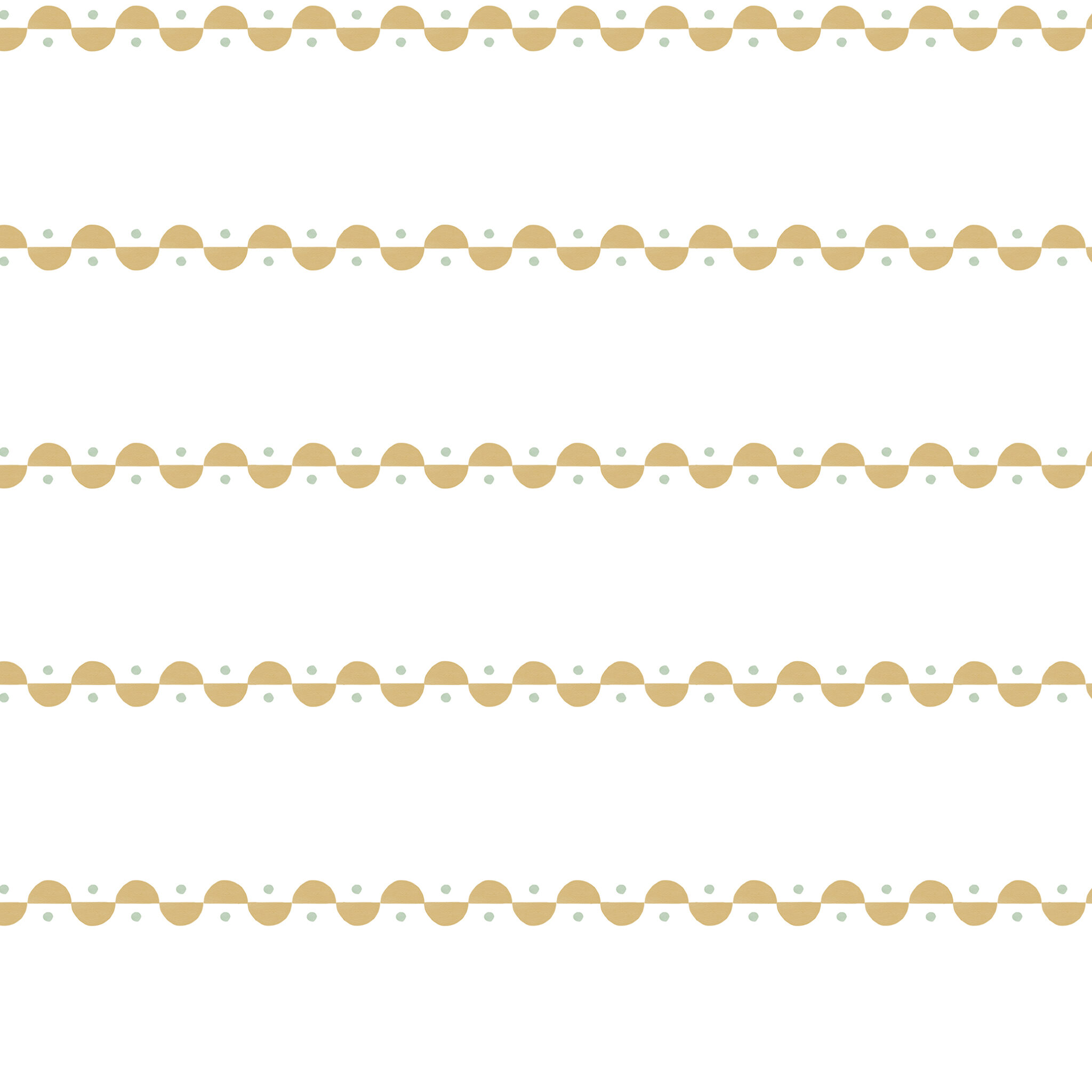 Papel Listras Meia Lua Mostarda Verde