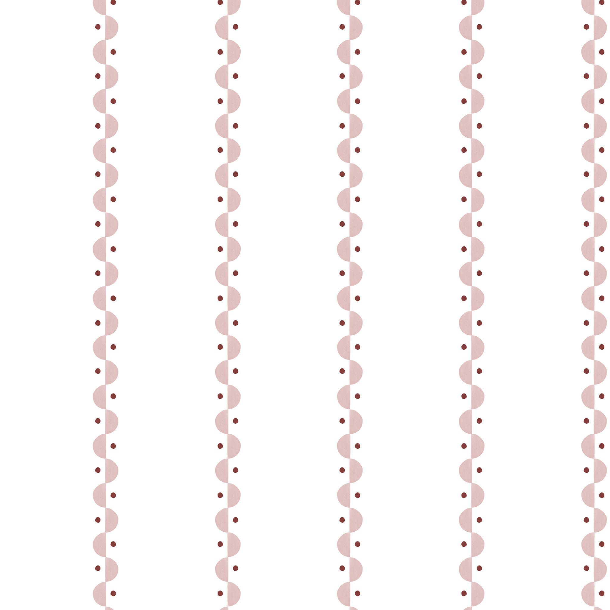 Papel Listras Meia Lua Rosa Vermelho