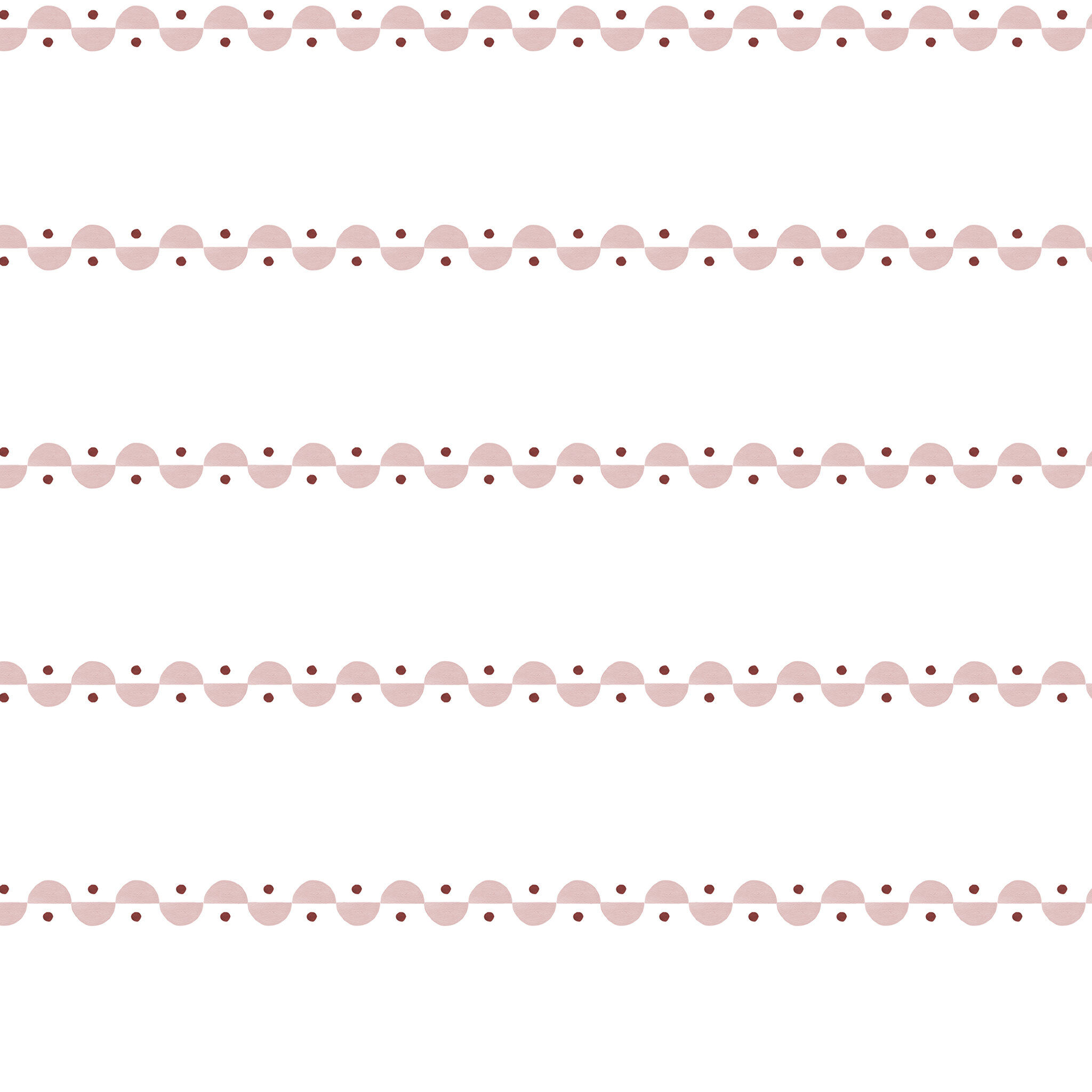 Papel Listras Meia Lua Rosa Vermelho