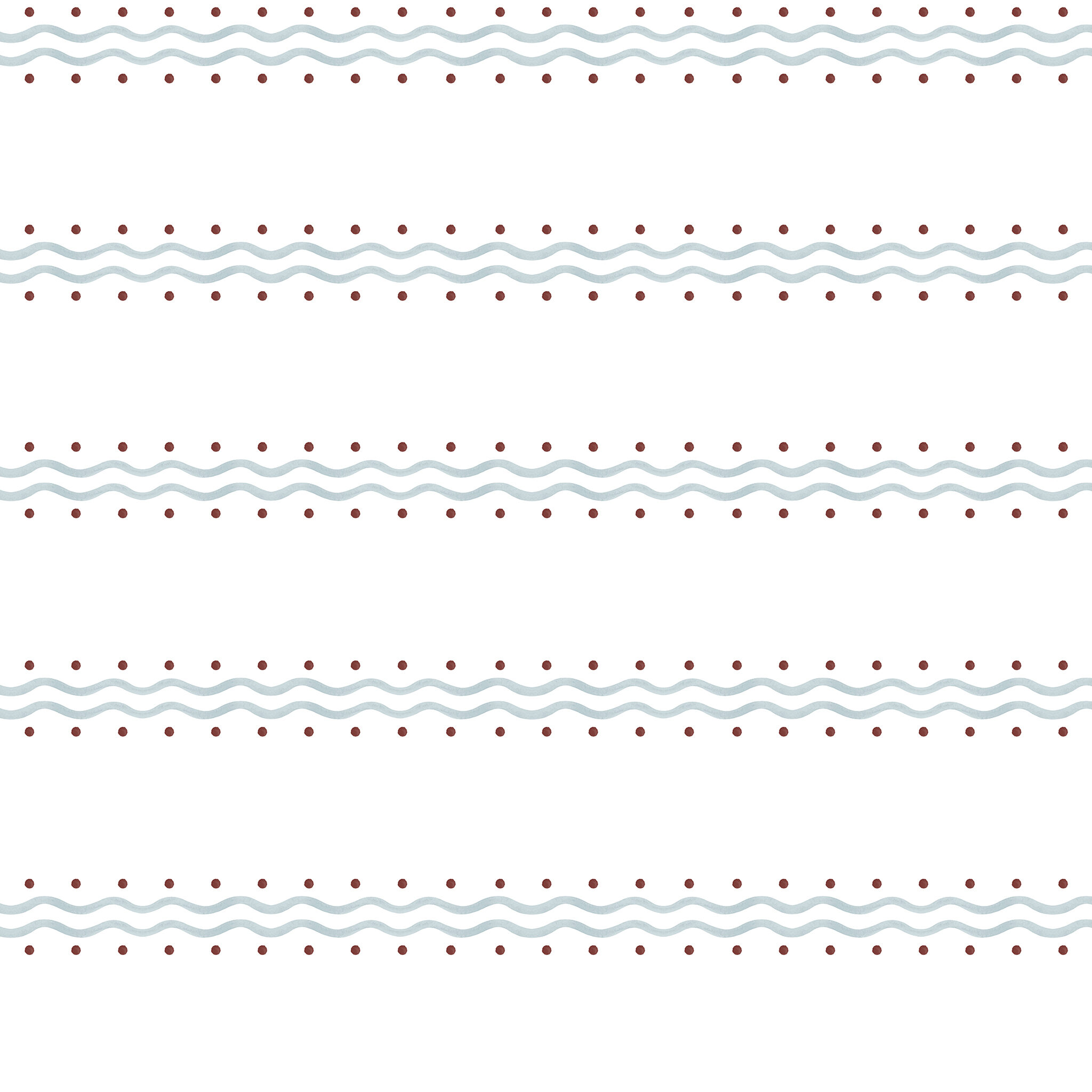 Papel Ondinhas Duplas Azul Vermelho