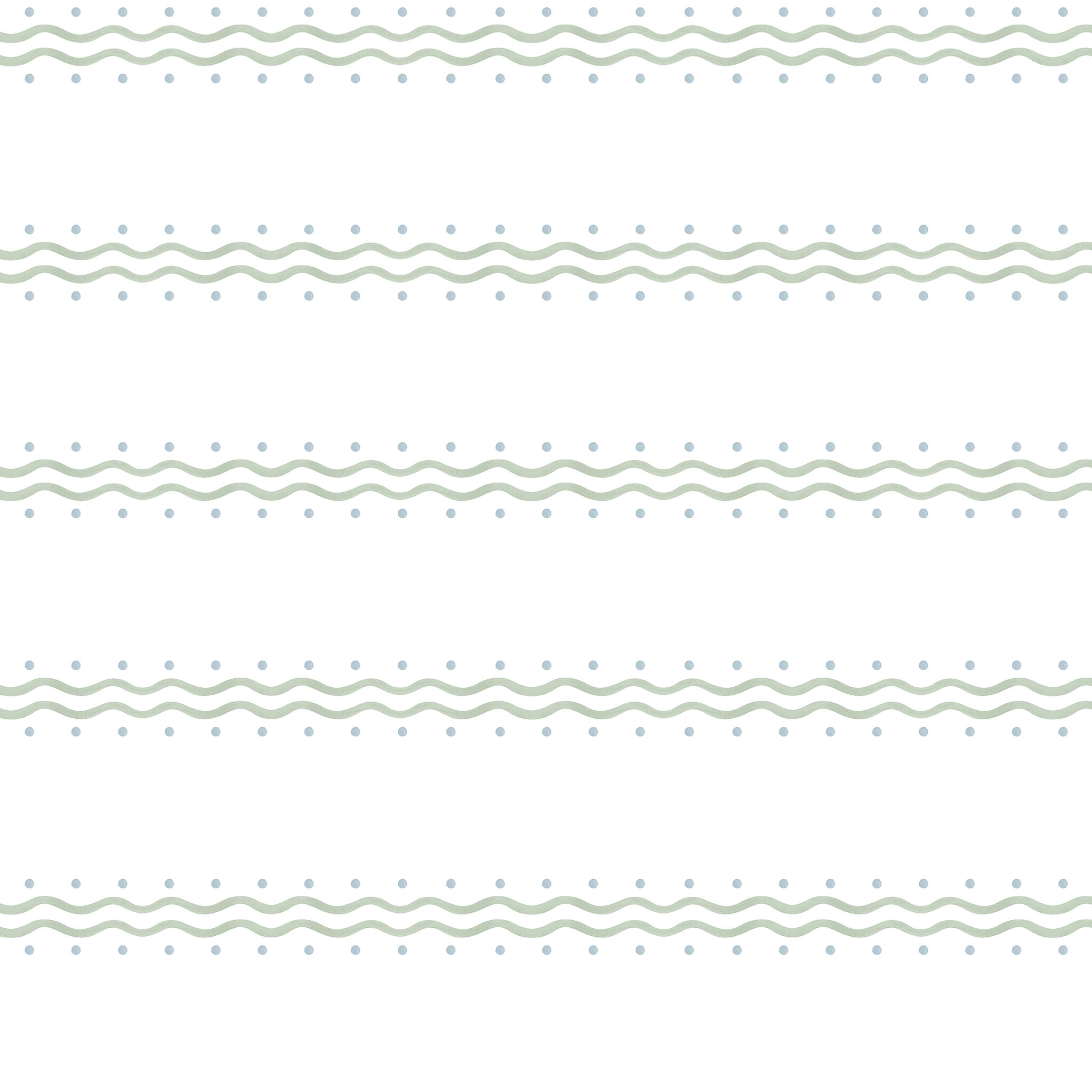 Papel Ondinhas Duplas Verde Azul