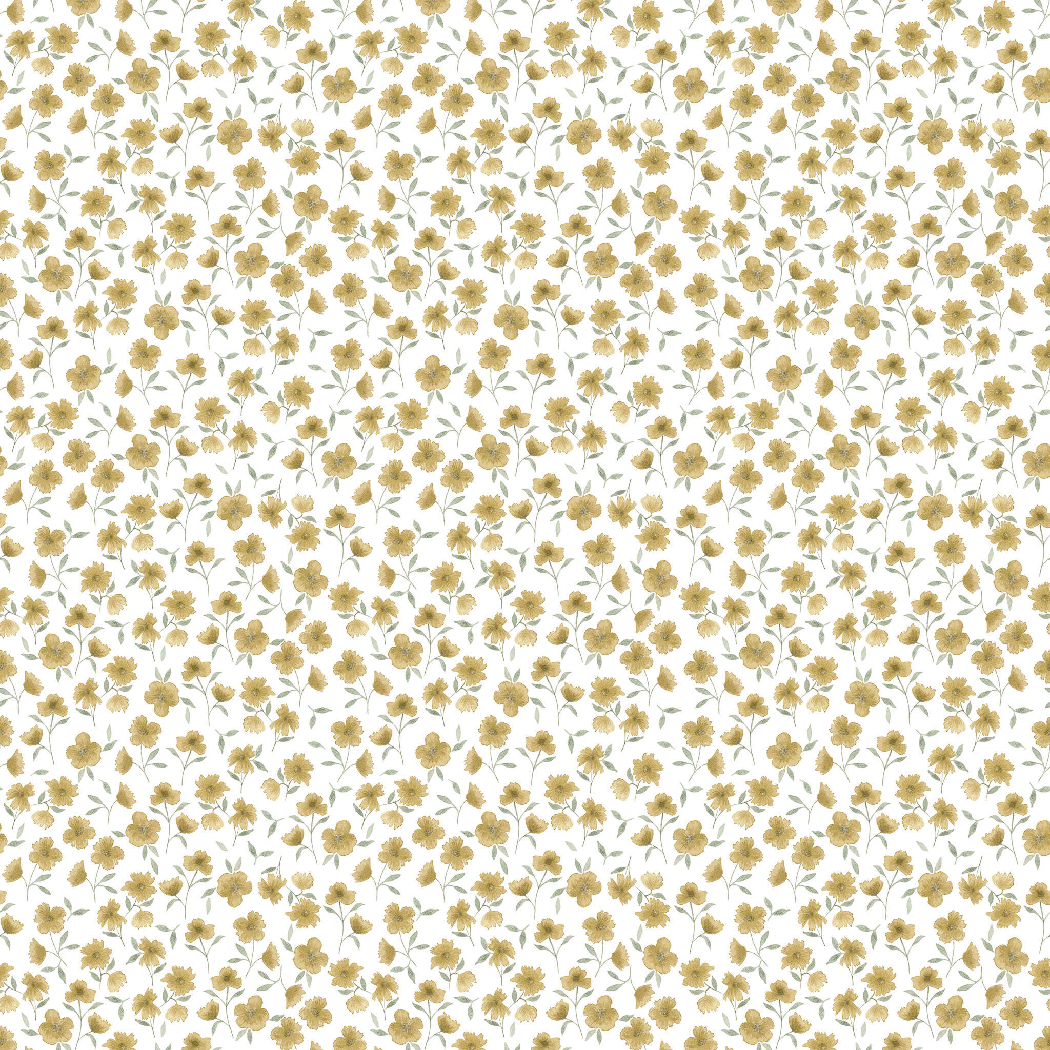 Papel Primavera Miuda Mostarda