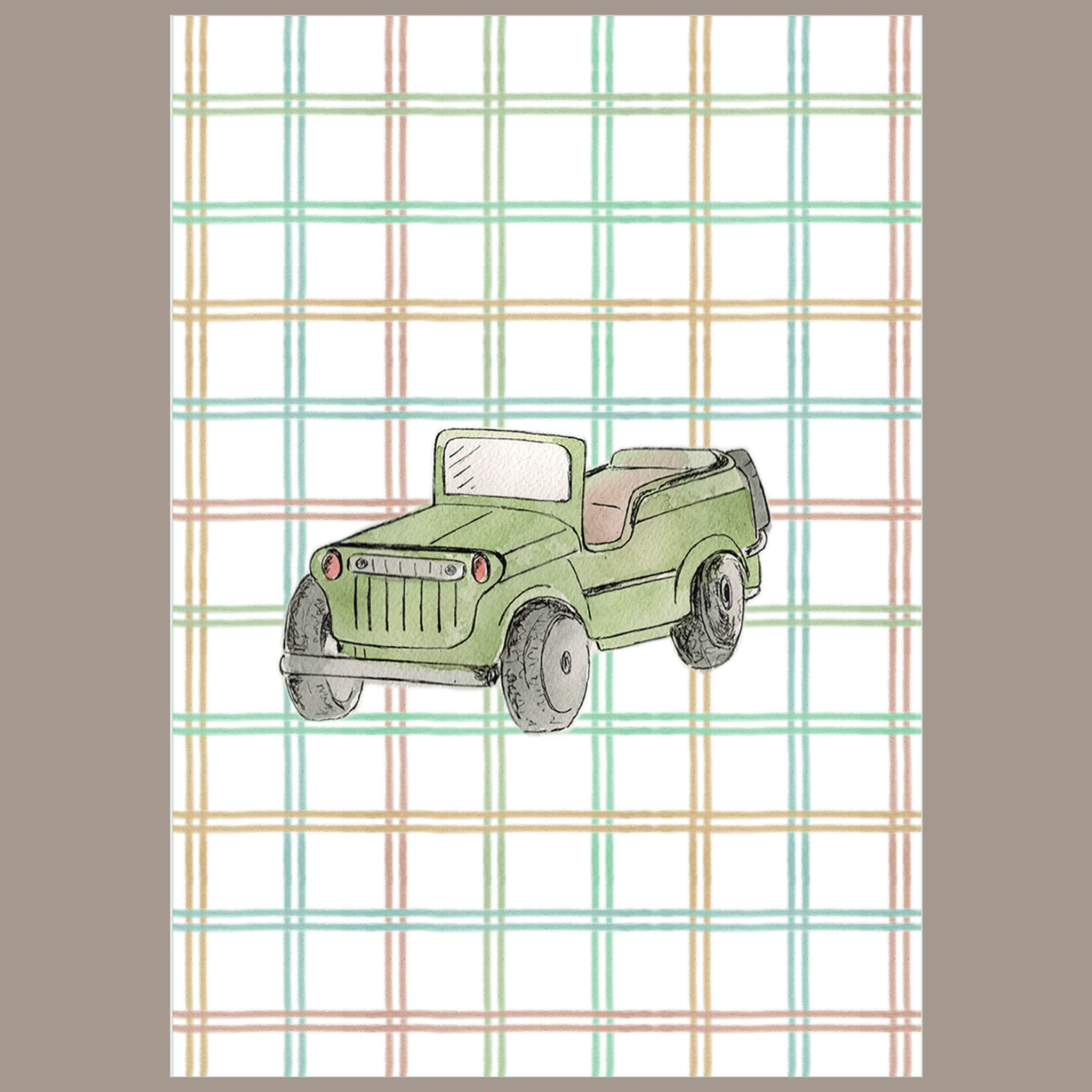 Quadrinho Carros Color Jeep