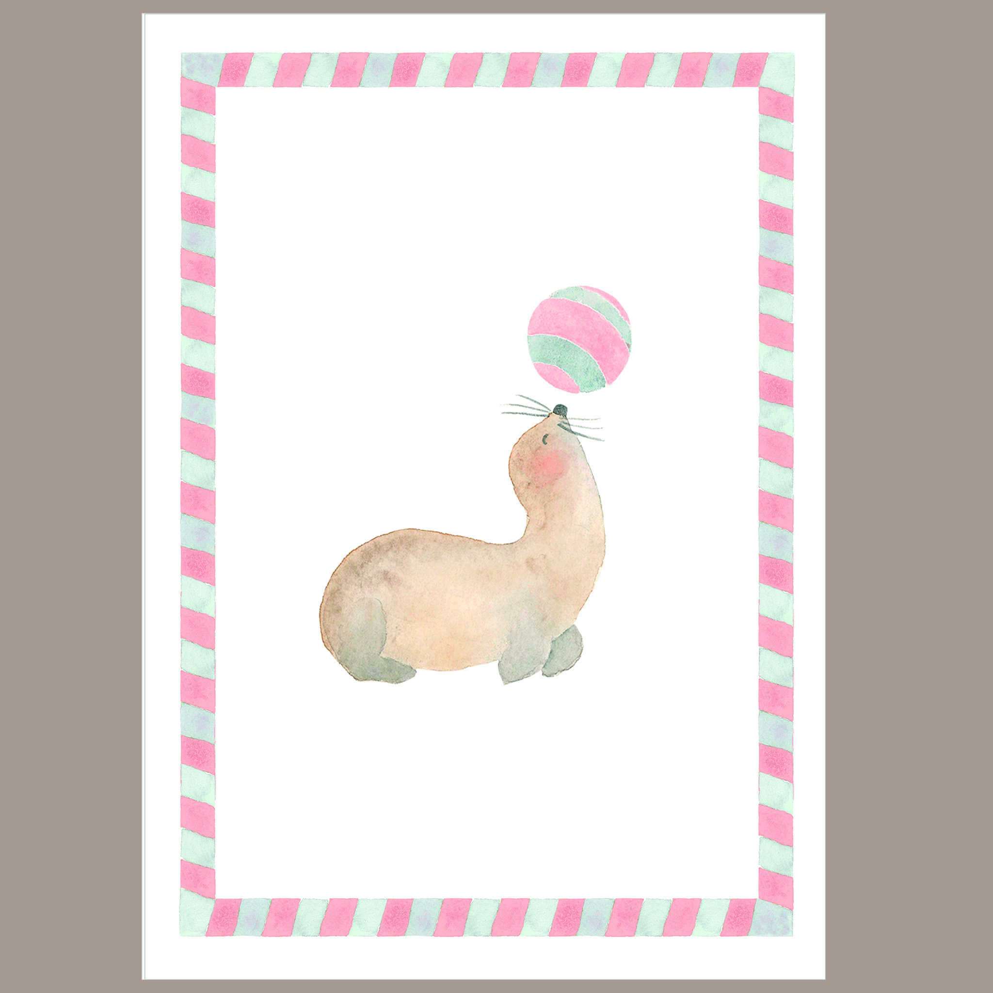 Quadrinho Circo Rosa Foca