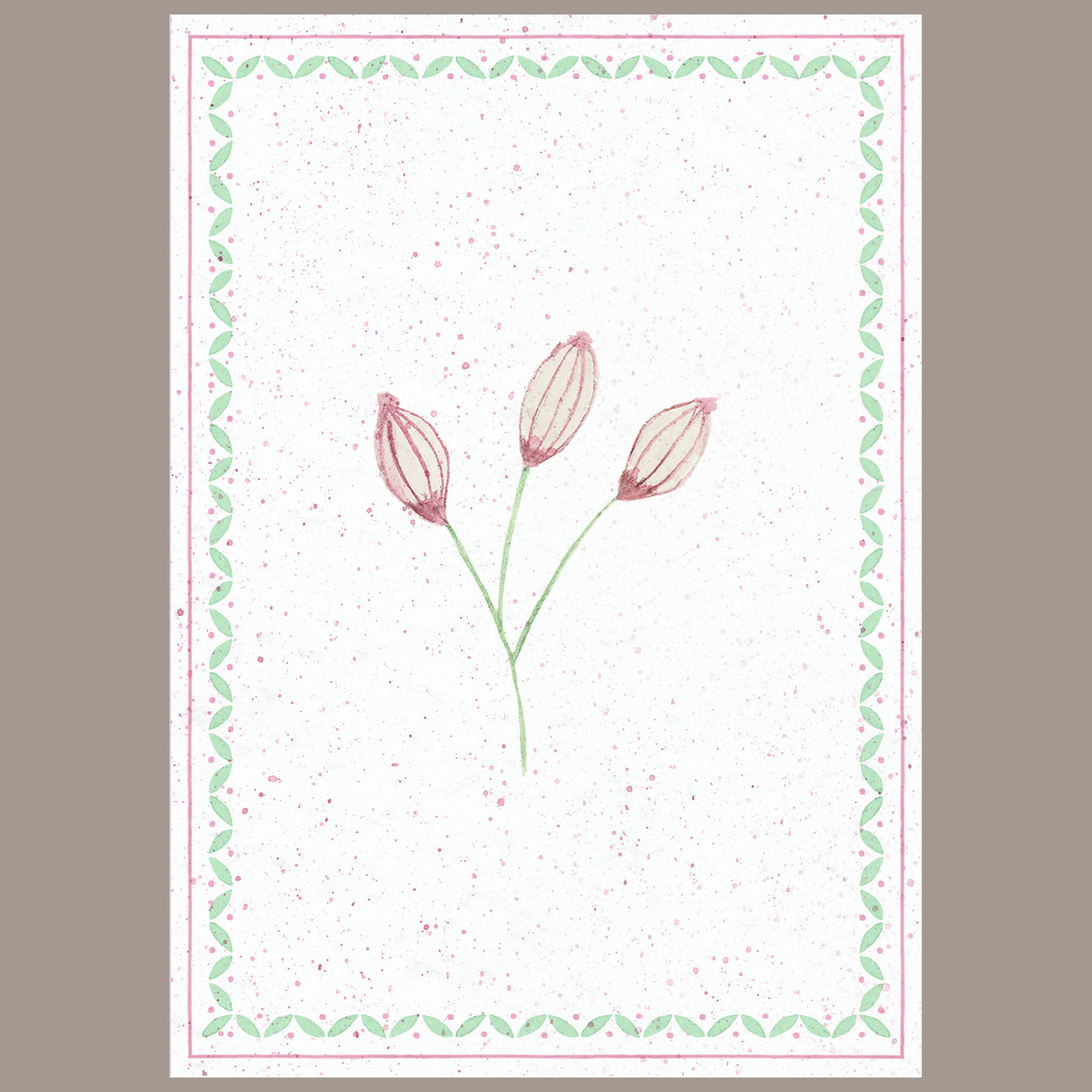 Quadrinho Floral Botão