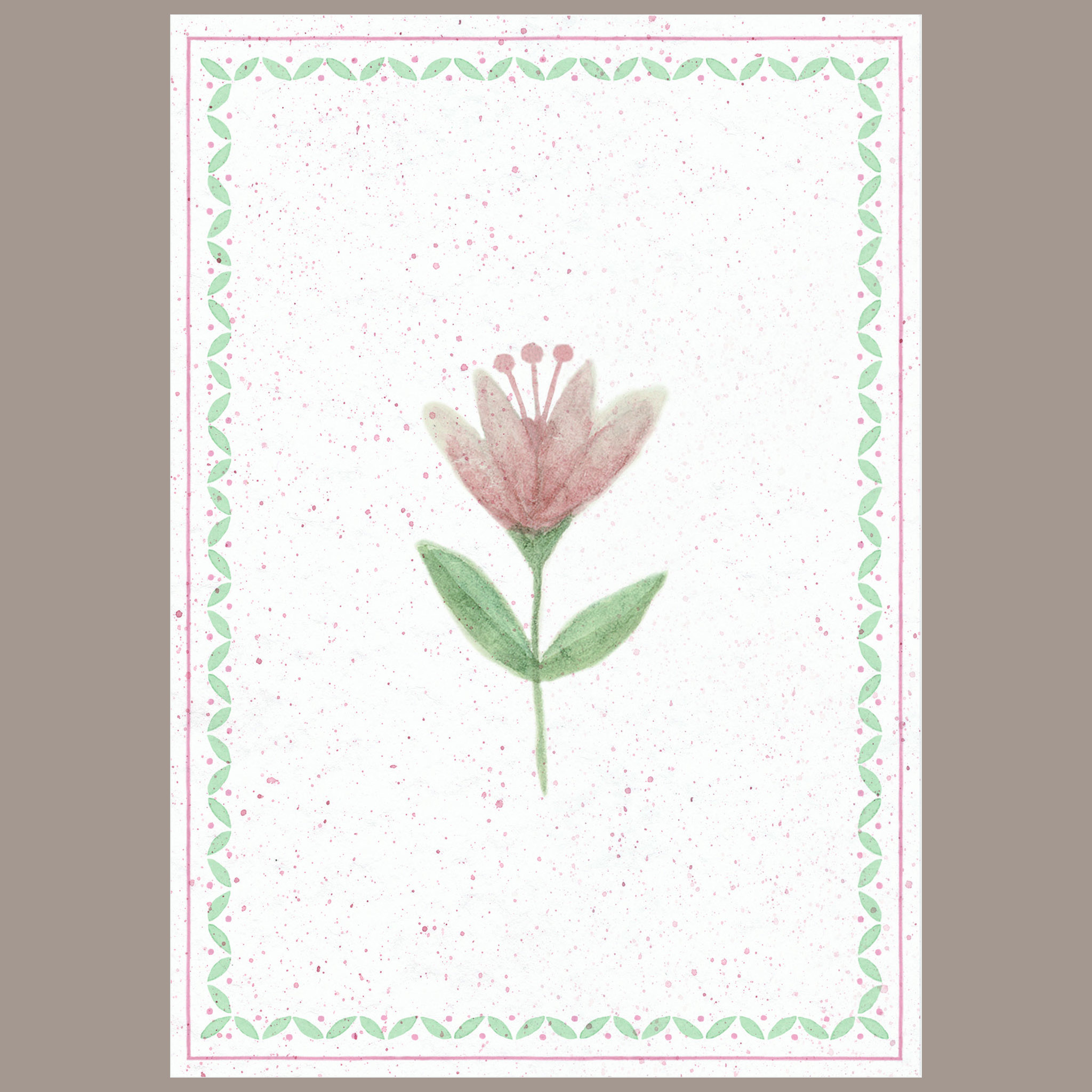 Quadrinho Floral Lírio