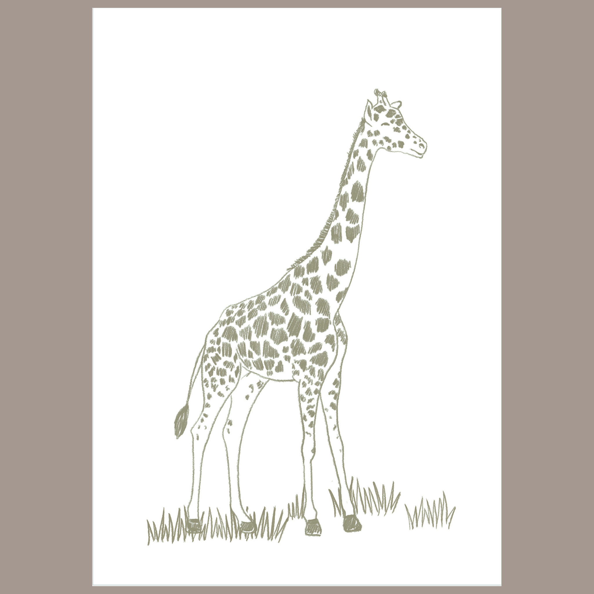 Quadrinho Savana Avelã Girafa