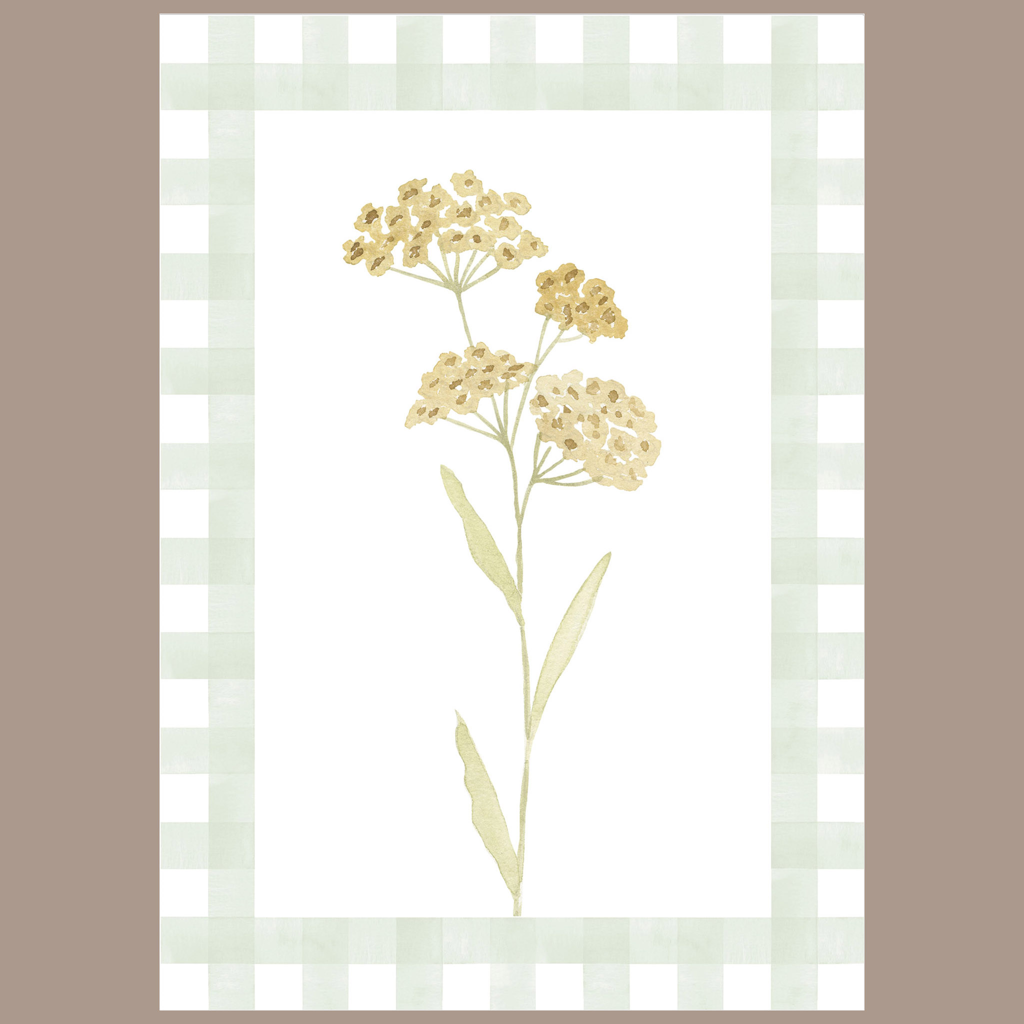 Quadrinho Vichy Jardim Amarelo Valeriana