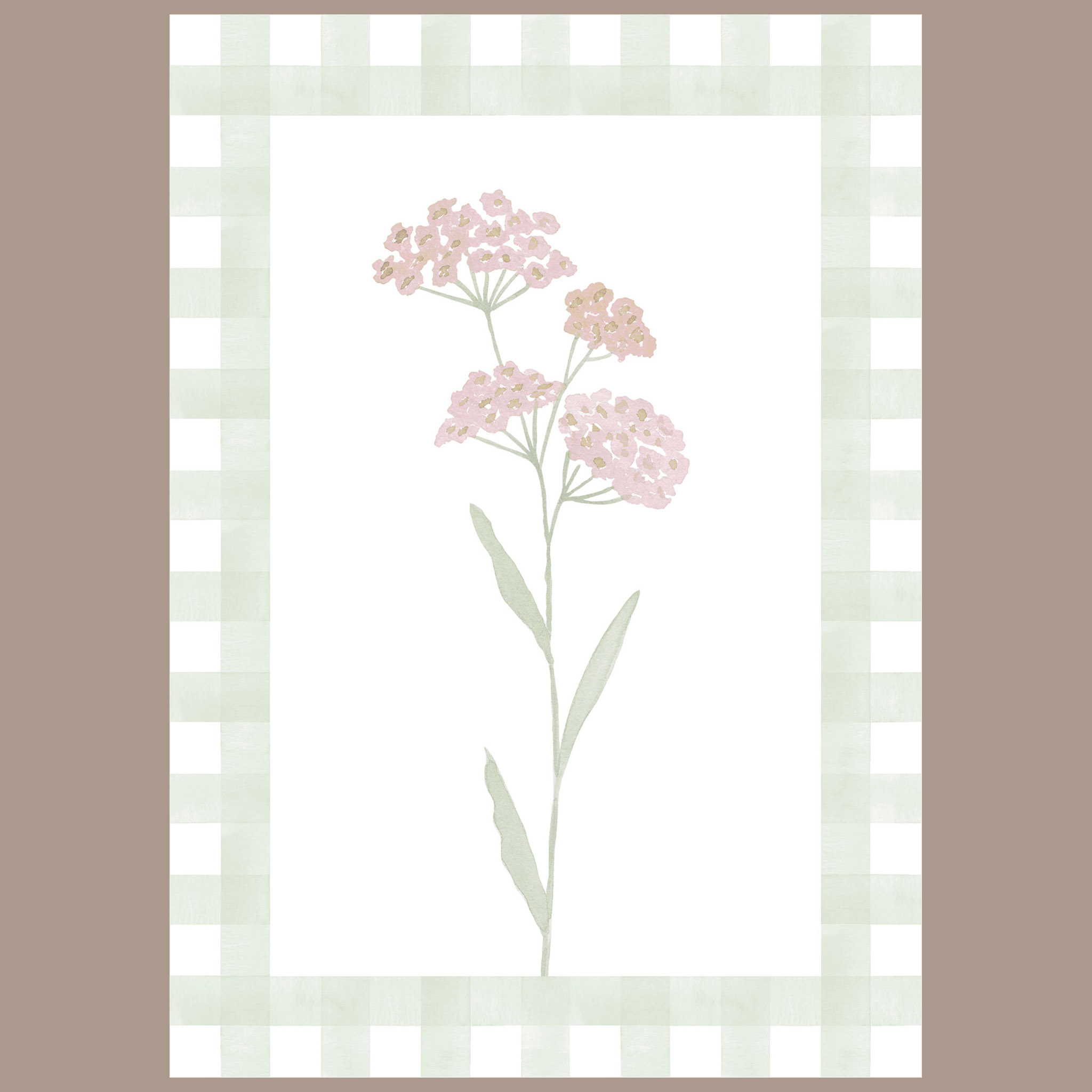 Quadrinho Vichy Jardim Rosa Valeriana