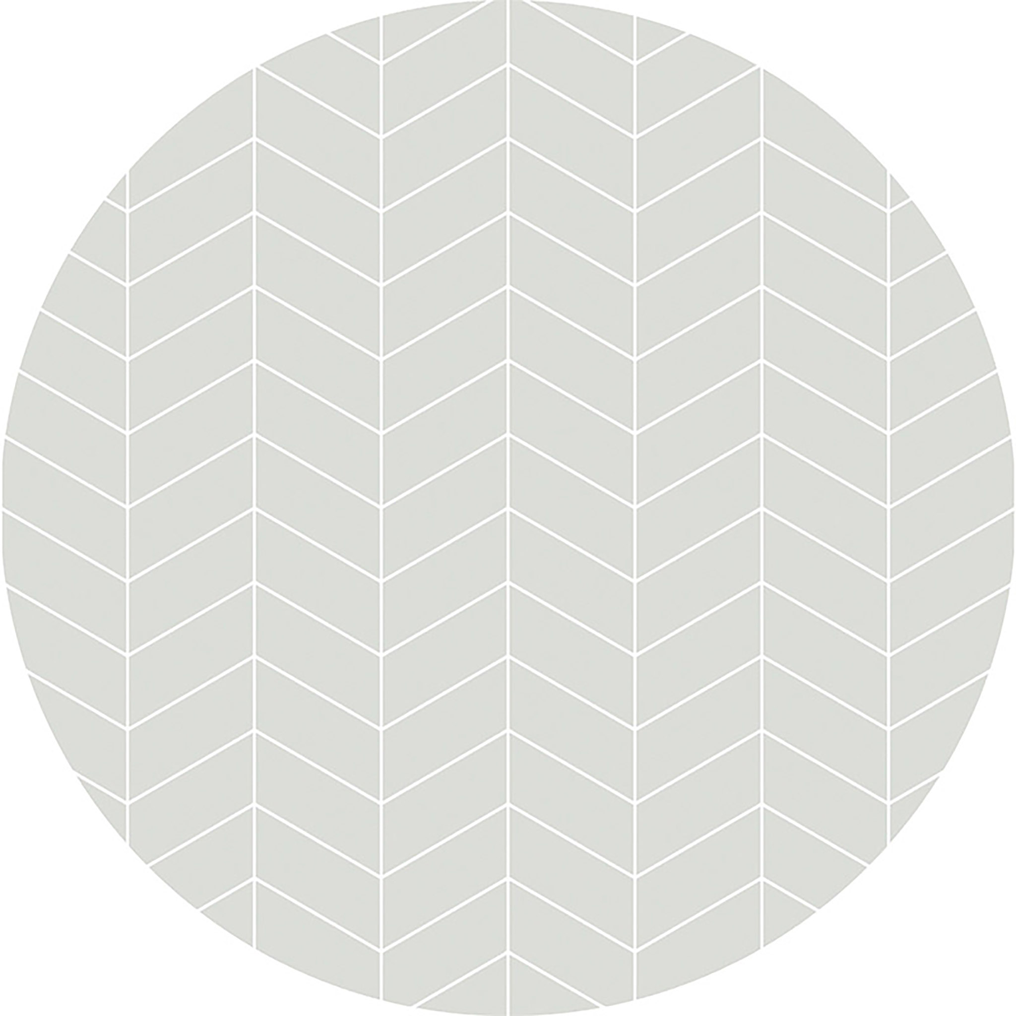 Tapete Chevron Fundo Cinza Redondo