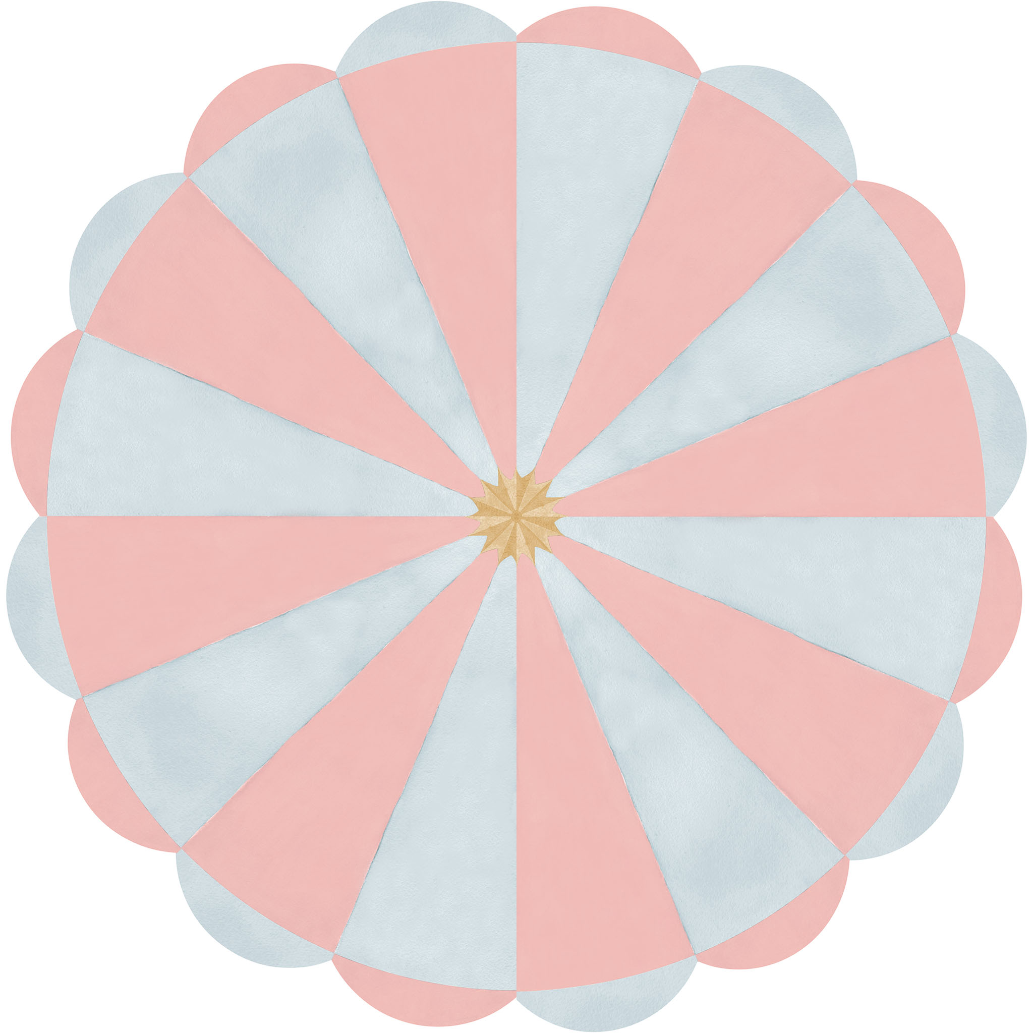 Tapete Circo Toldo Rosa