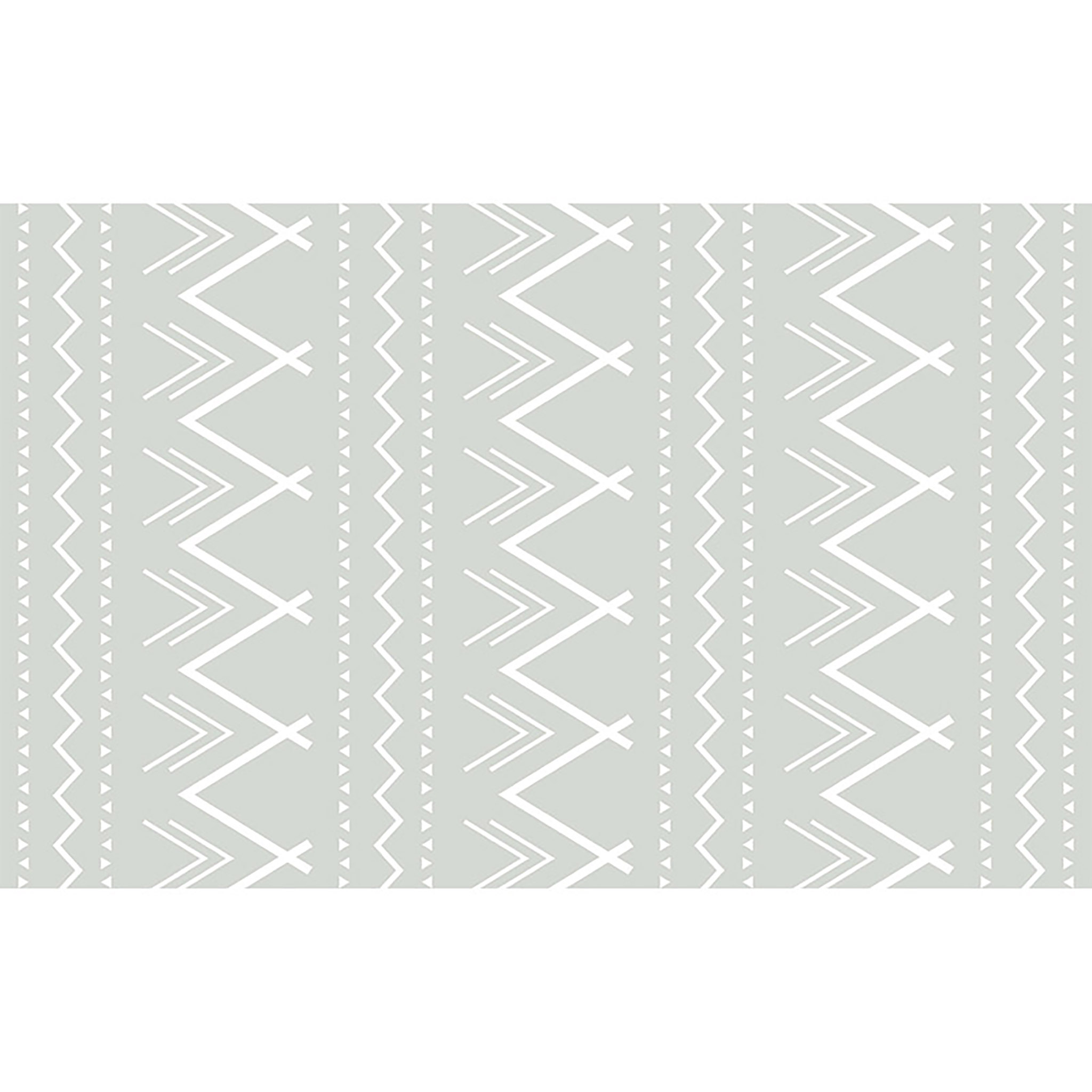Tapete Tribal Fundo Cinza Retangular