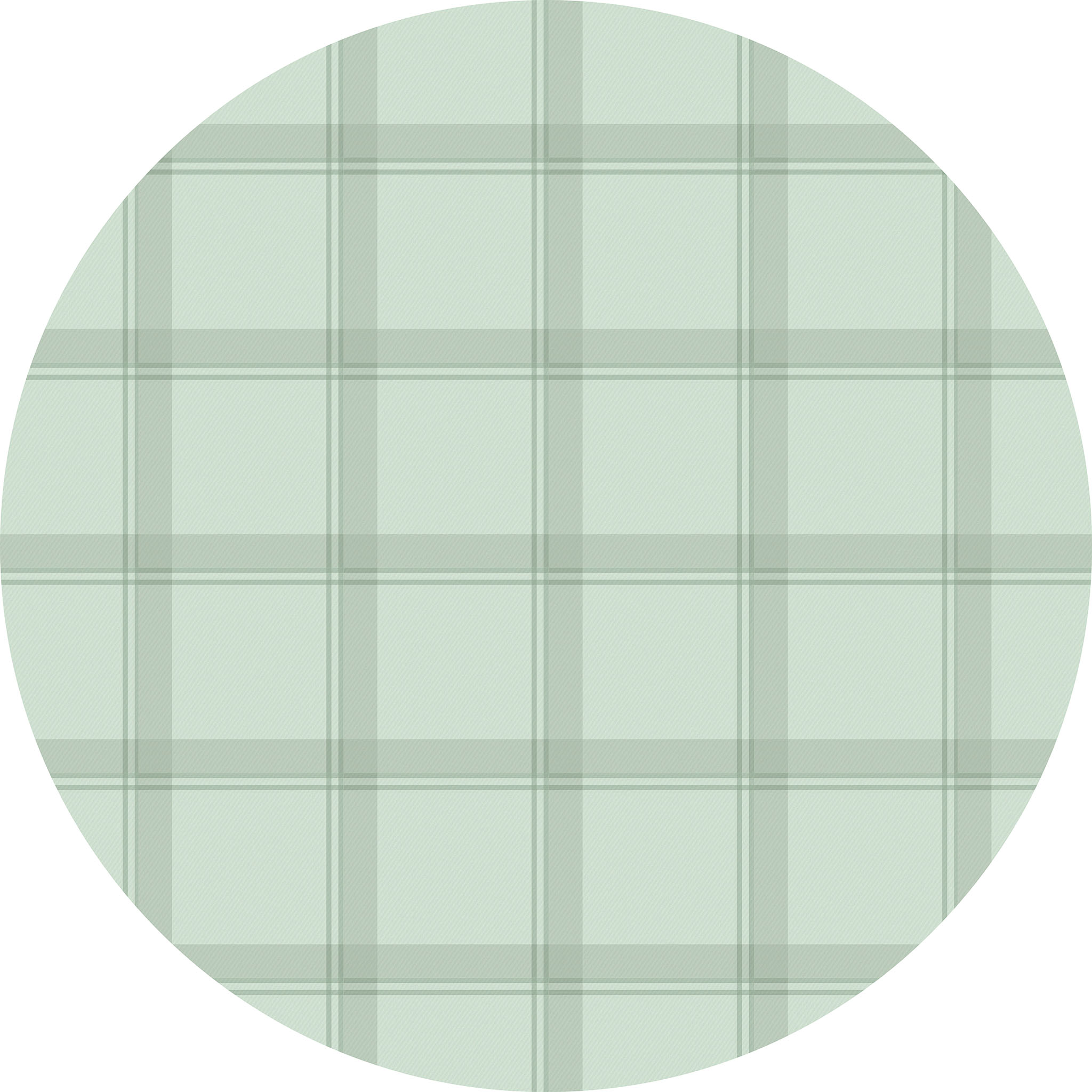 Tapete Xadrez Duplo Pastel Verde Redondo